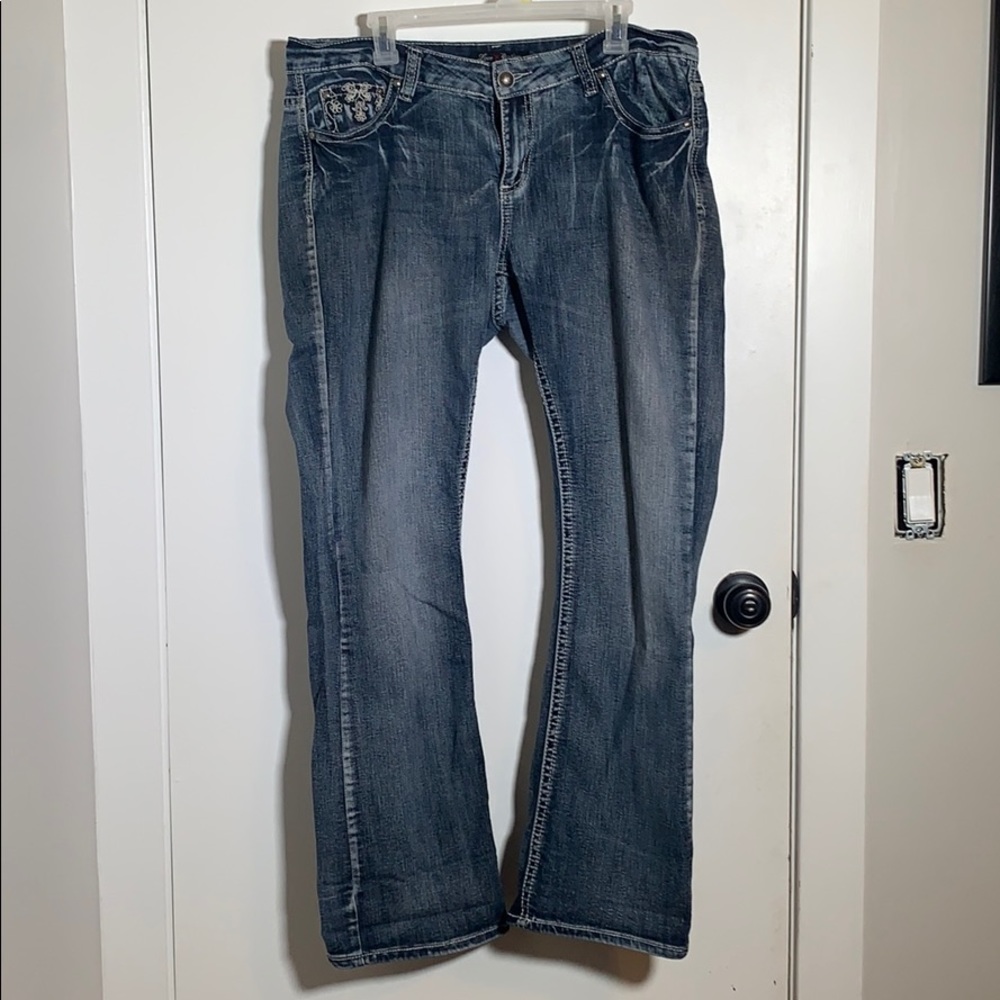 Denim Jeans with Jewel Pockets
